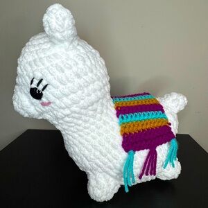 Hand crocheted baby alpaca, llama